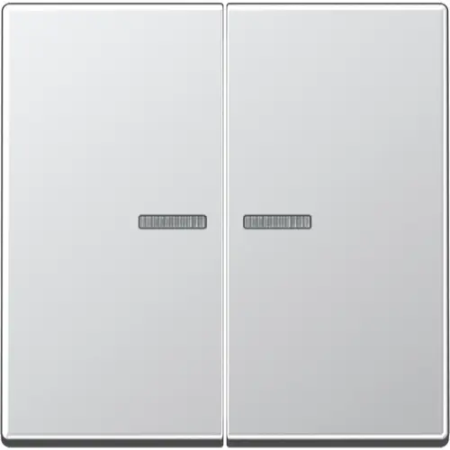 JUNG A 102 KO5 AL schakelwip 2-voudig met controlevenster voor HOME draadloze schakelaar A-range aluminium