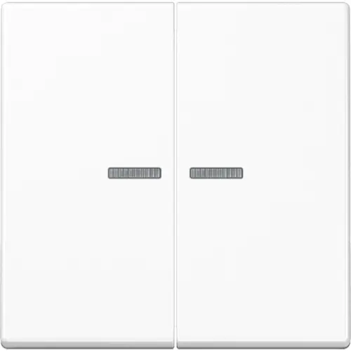JUNG A 102 KO5 WW schakelwip 2-voudig met controlevenster voor HOME draadloze schakelaar A-range alpine wit