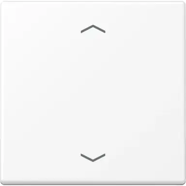 JUNG A 1700 BFP WWM knop met pijlsymbolen tbv elektronische jaloezieactor A-range sneeuwwit mat