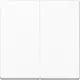 JUNG A 1702 BF WW dimmerknop 2-voudig serietastdimmer A-range alpine wit
