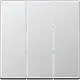 JUNG A 593 BF AL schakelwip 3-voudig A-range aluminium