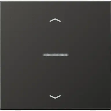 JUNG AL 101 KO5P AN schakelwip met controlevenster en pijlsymbolen voor HOME draadloze schakelaar LS990 antraciet gelakt aluminium
