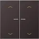 JUNG AL 102 KO5P D schakelwip 2-voudig met controlevenster en pijlsymbolen voor HOME draadloze schakelaar LS990 dark gelakt aluminium
