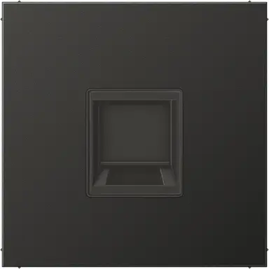 JUNG AL 1969-1 WE AN centraalplaat met draagring 1-voudig voor modulair jack LS990 antraciet gelakt aluminium