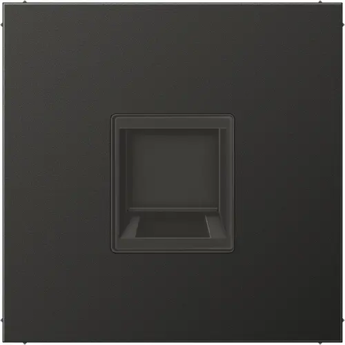 JUNG AL 1969-1 WE AN centraalplaat met draagring 1-voudig voor modulair jack LS990 antraciet gelakt aluminium