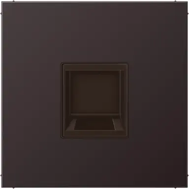 JUNG AL 1969-1 WE D centraalplaat met draagring 1-voudig voor modulair jack LS990 dark gelakt aluminium