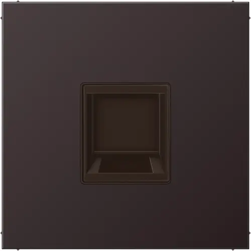 JUNG AL 1969-1 WE D centraalplaat met draagring 1-voudig voor modulair jack LS990 dark gelakt aluminium