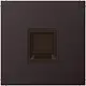 JUNG AL 1969-1 WE D centraalplaat met draagring 1-voudig voor modulair jack LS990 dark gelakt aluminium