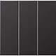 JUNG AL 993 D schakelwip drievoudig LS990 dark gelakt aluminium