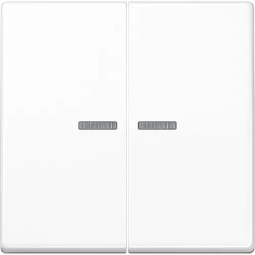 JUNG AS 102 KO5 WW schakelwip 2-voudig met controlevenster voor HOME draadloze schakelaar AS500 alpine wit
