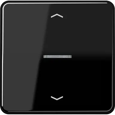 JUNG CD 101 KO5P SW schakelwip met controlevenster en pijlsymbolen voor HOME draadloze schakelaar CD500 zwart glans