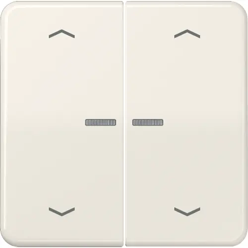 JUNG CD 102 KO5P schakelwip 2-voudig met controlevenster en pijlsymbolen voor HOME draadloze schakelaar CD500 creme