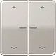JUNG CD 102 KO5P PT schakelwip 2-voudig met controlevenster en pijlsymbolen voor HOME draadloze schakelaar CD500 platina
