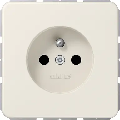 JUNG CD 1520 FKI wandcontactdoos penaarde Safety+ CD500 creme