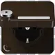 JUNG CD 1520 NNAKLSL BR wandcontactdoos randaarde Safety+ klapdeksel tekstvenster slot CD500 bruin