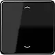 JUNG CD 1700 P SW knop met pijlsymbolen tbv elektronische jaloezieactor CD500 zwart glans