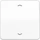 JUNG CD 1700 P WW knop met pijlsymbolen tbv elektronische jaloezieactor CD500 alpine wit