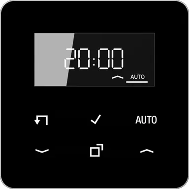 JUNG CD 1750 D SW timer standaard met display CD500 zwart glans