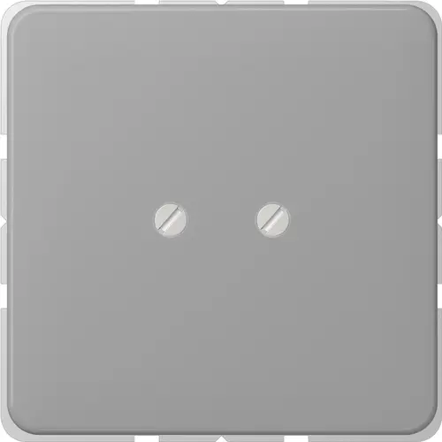 JUNG CD 561 B GR centraalplaat blinddeksel geschroefd incl. draagframe CD500 grijs