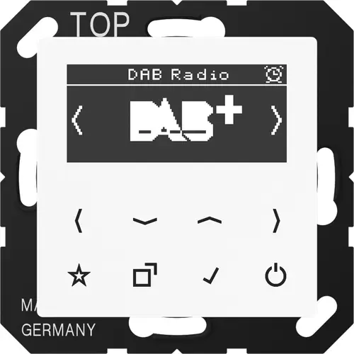 JUNG DAB A WW smart radio DAB+ zonder luidspreker A-range alpine wit