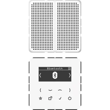 JUNG DAB CD1 BT WW smart radio DAB+ Bluetooth set met 1 luidspreker CD500 alpine wit