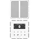 JUNG DAB CD1 BT WW smart radio DAB+ Bluetooth set met 1 luidspreker CD500 alpine wit