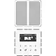 JUNG DAB CD1 WW smart radio DAB+ set met 1 luidspreker CD500 alpine wit