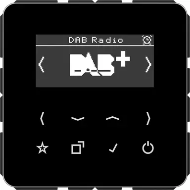 JUNG DAB CD SW smart radio DAB+ zonder luidspreker CD500 zwart glans
