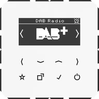 JUNG DAB CD WW smart radio DAB+ zonder luidspreker CD500 alpine wit