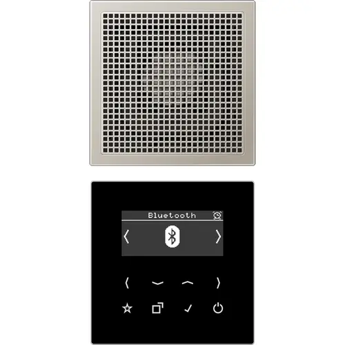 JUNG DAB ES1 BT smart radio DAB+ Bluetooth set met 1 luidspreker LS990 edelstaal