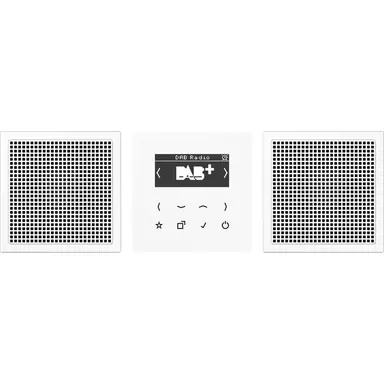 JUNG DAB LS2 WW smart radio DAB+ set met 2 luidsprekers LS990 alpine wit