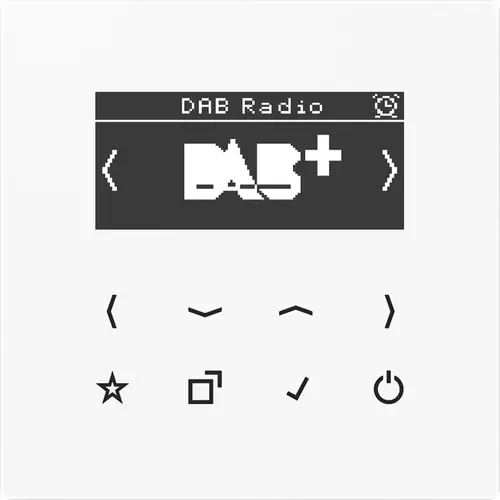 JUNG DAB LS WW smart radio DAB+ zonder luidspreker LS990 alpine wit
