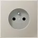 JUNG ES 1520 FKI wandcontactdoos penaarde Safety+ LS990 edelstaal