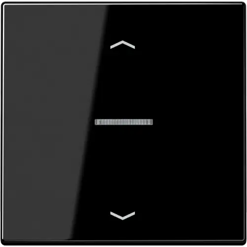 JUNG LS 101 KO5P SW schakelwip met controlevenster en pijlsymbolen voor HOME draadloze schakelaar LS990 zwart glans