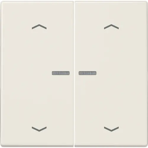 JUNG LS 102 KO5P schakelwip 2-voudig met controlevenster en pijlsymbolen voor HOME draadloze schakelaar LS990 creme