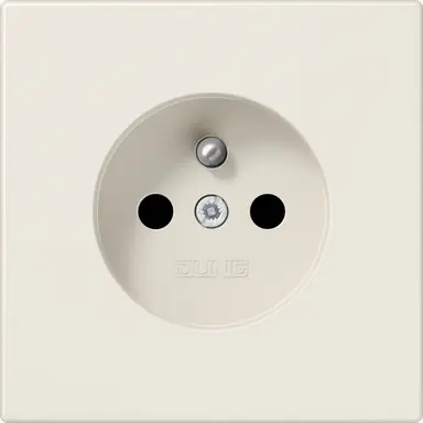 JUNG LS 1520 FKI wandcontactdoos penaarde Safety+ LS990 creme
