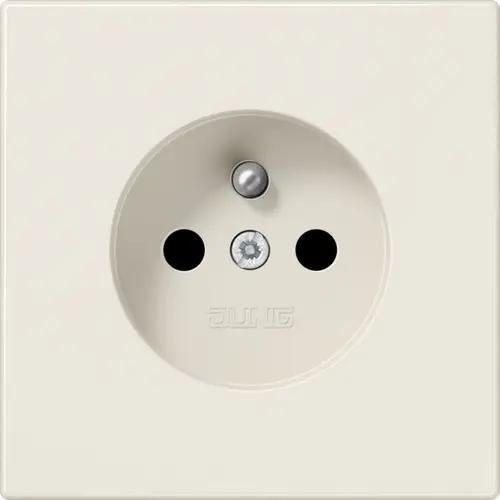 JUNG LS 1520 FKI wandcontactdoos penaarde Safety+ LS990 creme