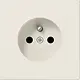 JUNG LS 1520 FKI wandcontactdoos penaarde Safety+ LS990 creme