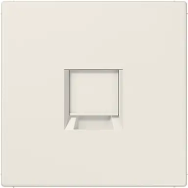 JUNG LS 1969-1 WE centraalplaat met draagring 1-voudig voor modulair jack LS990 creme