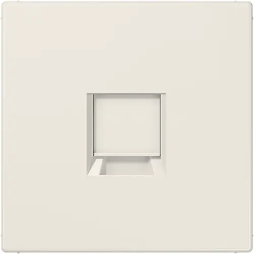 JUNG LS 1969-1 WE centraalplaat met draagring 1-voudig voor modulair jack LS990 creme