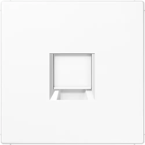 JUNG LS 1969-1 WE WW centraalplaat met draagring 1-voudig voor modulair jack LS990 alpine wit