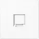 JUNG LS 1969-1 WE WW centraalplaat met draagring 1-voudig voor modulair jack LS990 alpine wit