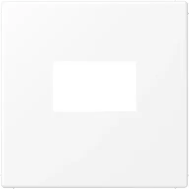 JUNG LS 1969 USB WWM centraalplaat USB-lader met klikbevestiging LS990 sneeuwwit mat