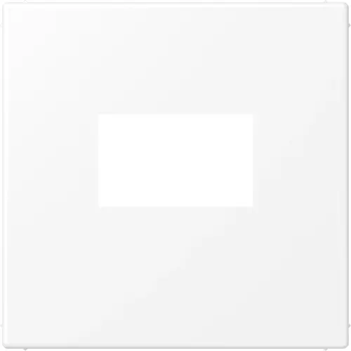 JUNG LS 1969 USB WWM centraalplaat USB-lader met klikbevestiging LS990 sneeuwwit mat