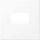 JUNG LS 1969 USB WWM centraalplaat USB-lader met klikbevestiging LS990 sneeuwwit mat