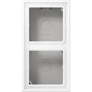 JUNG LS 582 A WWM opbouwbak 2-voudig LS990 sneeuwwit mat