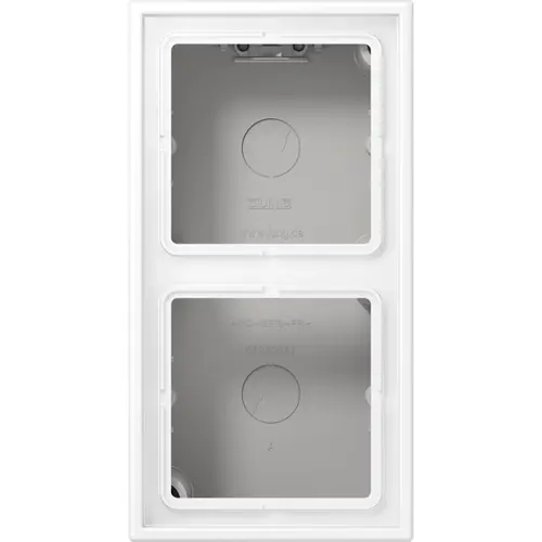 JUNG LS 582 A WWM opbouwbak 2-voudig LS990 sneeuwwit mat