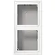 JUNG LS 582 A WWM opbouwbak 2-voudig LS990 sneeuwwit mat