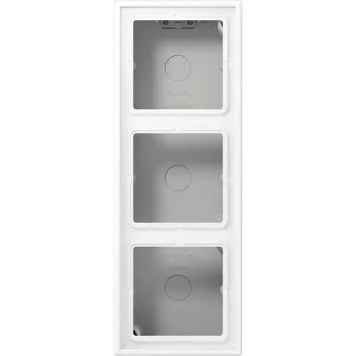 JUNG LS 583 A WWM opbouwbak 3-voudig LS990 sneeuwwit mat