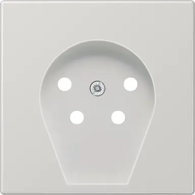 JUNG LS 961 TF LG centraalplaat telefoon 4-polig LS990 lichtgrijs